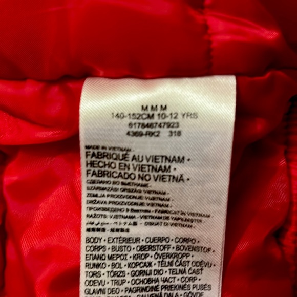 Kids Red Michael Jordan Bomber Coat - Picture 16 of 16